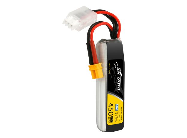 Tattu 450mAh 2S 95C 7.6V(HV) Long LiPo Batarya | XT30 Konnektör | FPV Classic