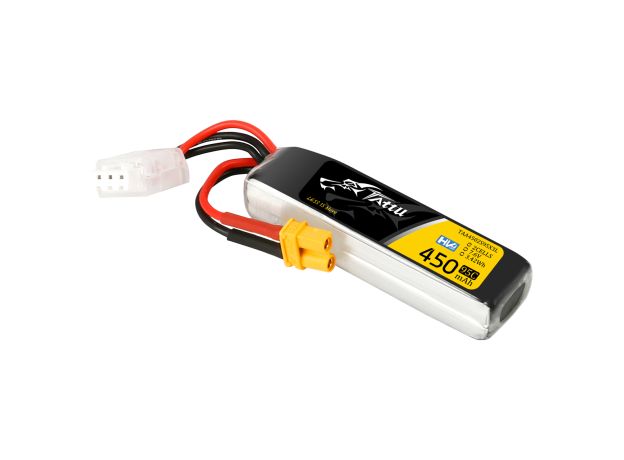 Tattu 450mAh 2S 95C 7.6V(HV) Long LiPo Batarya | XT30 Konnektör | FPV Classic