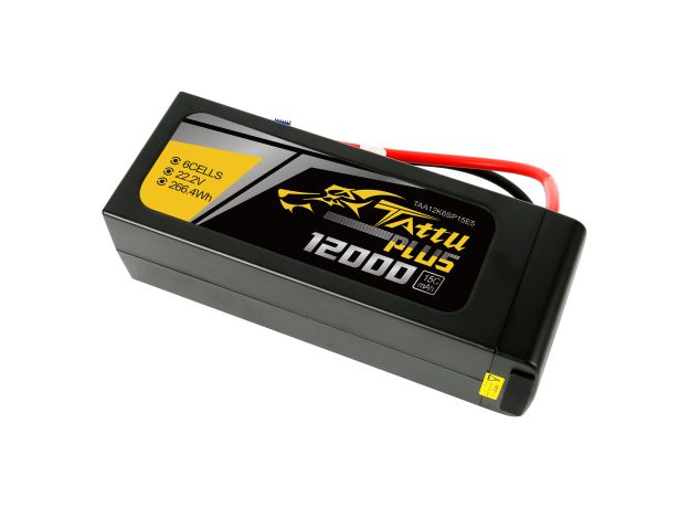 Tattu 12000mAh 6S 15C 22.2V Smart LiPo Batarya | EC5 Konnektör | Tattu Plus (New Version)