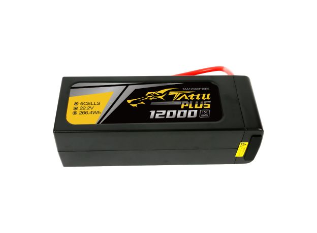 Tattu 12000mAh 6S 15C 22.2V Smart LiPo Batarya | EC5 Konnektör | Tattu Plus (New Version)