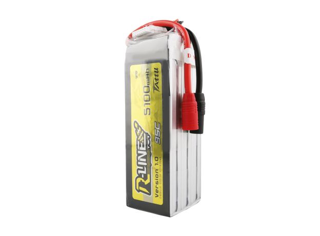 Tattu 5100mAh 6S 95C 22.2V LiPo Batarya | AS150 Konnektör | R-Line 1.0