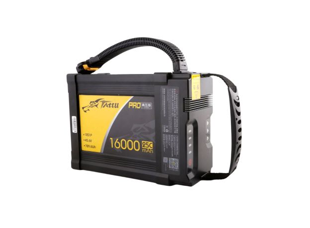 Tattu 16000mAh 12S 25C 45.6V(HV) Smart LiPo Batarya | AS150U-F Konnektör | Tattu Pro