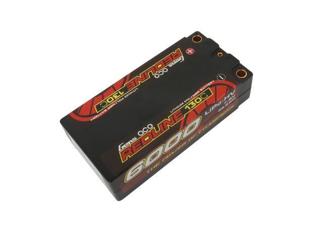 Gens ace 6000mAh 2S 130C 7.6V(HV) LiPo Batarya | 5.0mm bullet | Kırmızıline 1.0