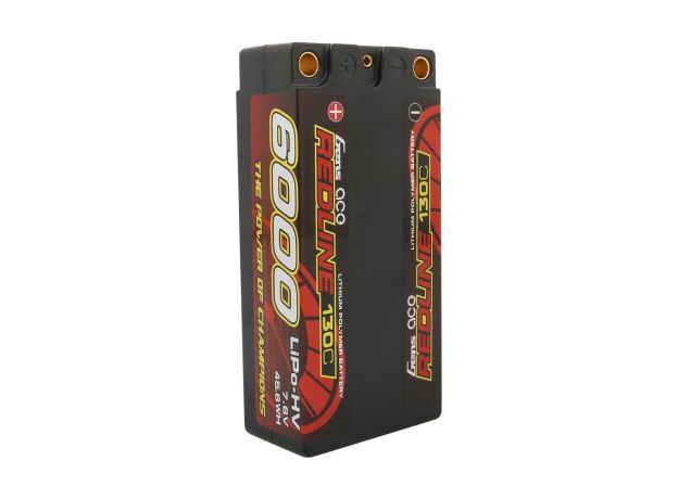 Gens ace 6000mAh 2S 130C 7.6V(HV) LiPo Batarya | 5.0mm bullet | Kırmızıline 1.0