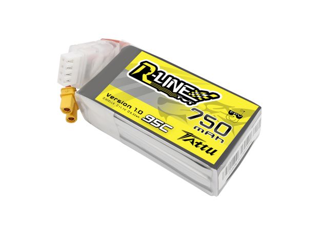 Tattu 750mAh 3S 95C 11.1V LiPo Batarya | XT30 Konnektör | R-Line 1.0