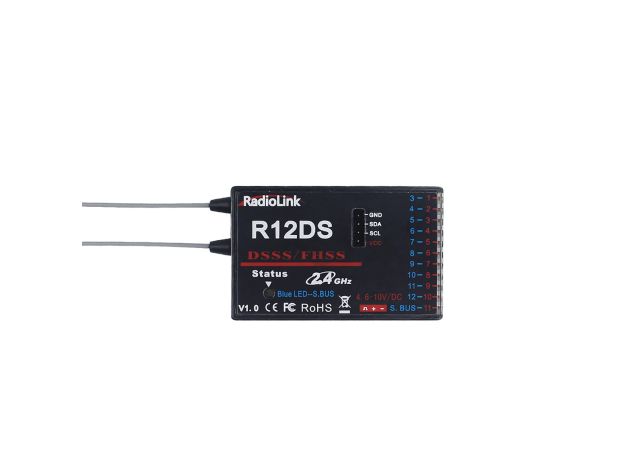 RadioLink AT10II Kumanda ve R12DS Alıcı Seti