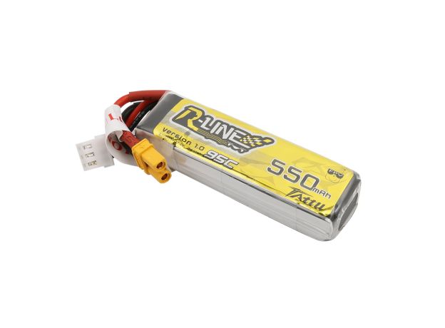 Tattu 550mAh 2S 7.4V LiPo Batarya | XT30 Konnektör | R-Line 1.0