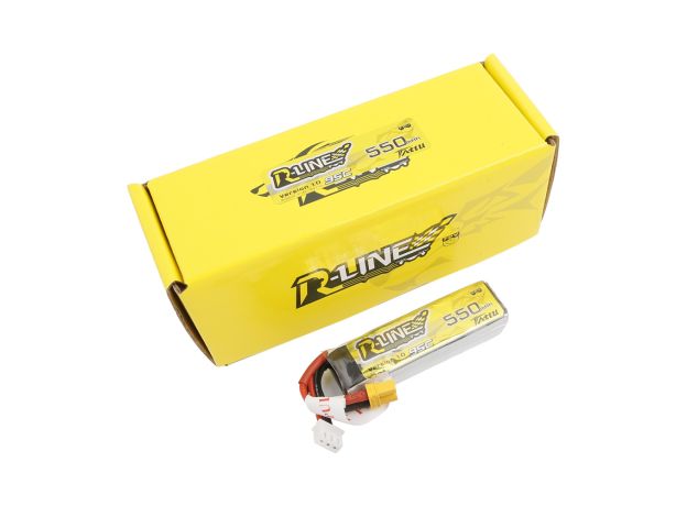 Tattu 550mAh 2S 7.4V LiPo Batarya | XT30 Konnektör | R-Line 1.0