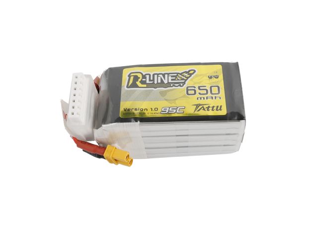 Tattu 650mAh 6S 95C 22.2V LiPo Batarya | XT30 Konnektör | R-Line 1.0