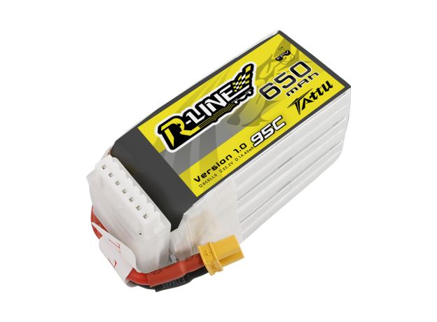 Tattu 650mAh 6S 95C 22.2V LiPo Batarya | XT30 Konnektör | R-Line 1.0