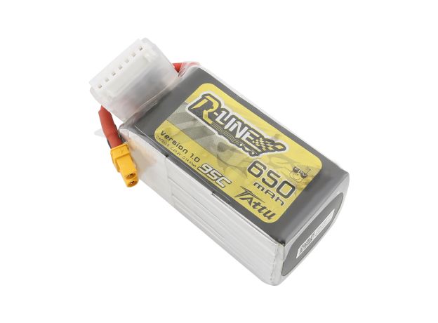 Tattu 650mAh 6S 95C 22.2V LiPo Batarya | XT30 Konnektör | R-Line 1.0