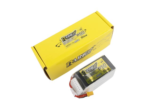 Tattu 650mAh 6S 95C 22.2V LiPo Batarya | XT30 Konnektör | R-Line 1.0
