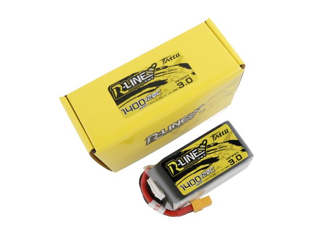 Tattu 1400mAh 6S 120C 22.2V LiPo Batarya | XT60 Konnektör | R-Line 3.0