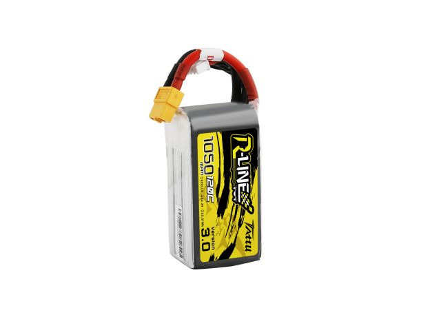 Tattu 1050mAh 6S 120C 22.2V LiPo Batarya | XT60 Konnektör | R-Line 3.0