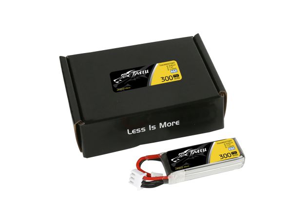 Tattu 300mAh 2S 75C 7.6V(HV) LiPo Batarya | JST-PHR Konnektör | FPV Classic