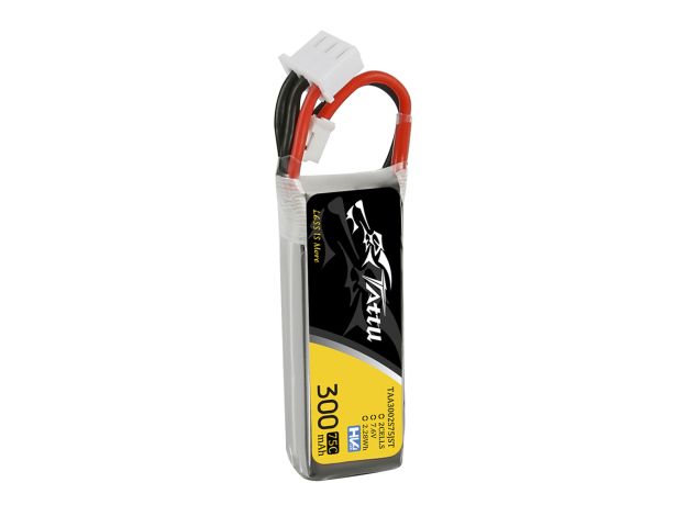 Tattu 300mAh 2S 75C 7.6V(HV) LiPo Batarya | JST-PHR Konnektör | FPV Classic