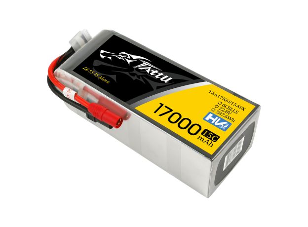 Tattu 17000mAh 6S 15C 22.8V(HV) LiPo Batarya | AS150+XT150 | UAV Classic