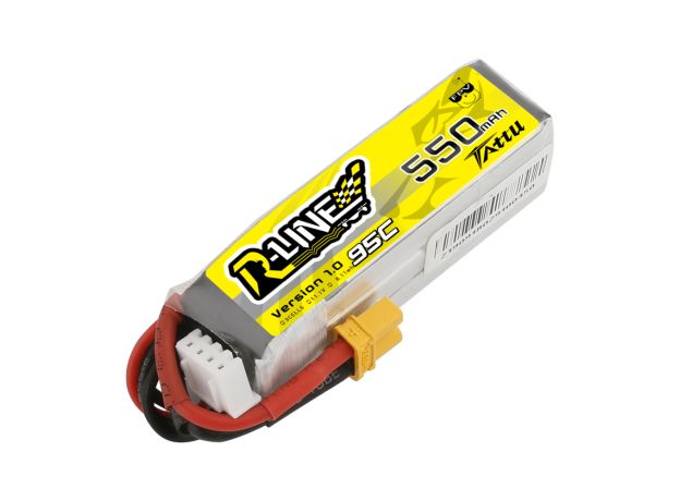 Tattu 550mAh 3S 95C 11.1V LiPo Batarya | XT30 Konnektör | R-Line 1.0