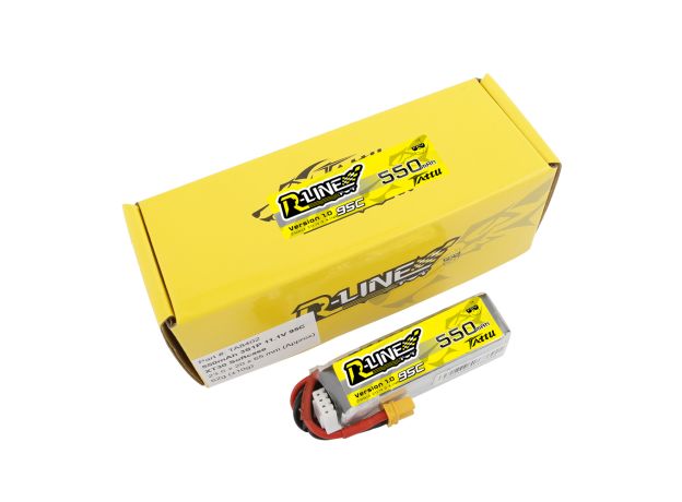 Tattu 550mAh 3S 95C 11.1V LiPo Batarya | XT30 Konnektör | R-Line 1.0