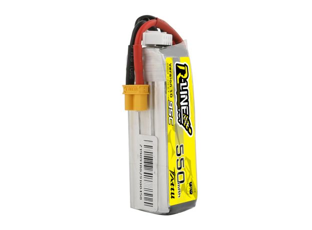 Tattu 550mAh 3S 95C 11.1V LiPo Batarya | XT30 Konnektör | R-Line 1.0