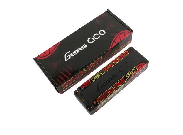 Gens ace 8200mAh 2S 130C 7.6V(HV) LiPo Batarya | 5.0mm bullet | Kırmızıline 1.0