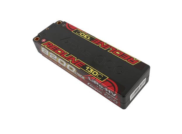 Gens ace 8200mAh 2S 130C 7.6V(HV) LiPo Batarya | 5.0mm bullet | Kırmızıline 1.0