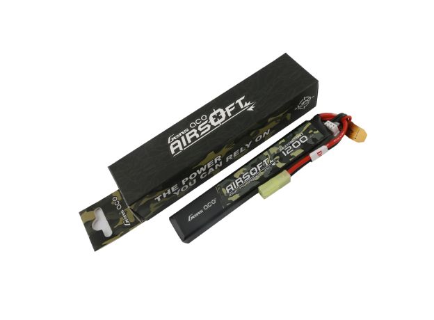 Gens ace 1200mAh 2S 25C 7.4V Airsoft Gun Battery with Tamiya Plug