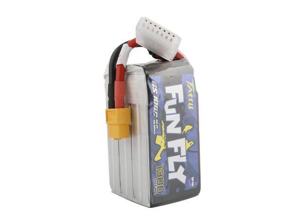 Tattu 1300mAh 6S 100C 22.2V LiPo Batarya | XT60 Konnektör | FunFly