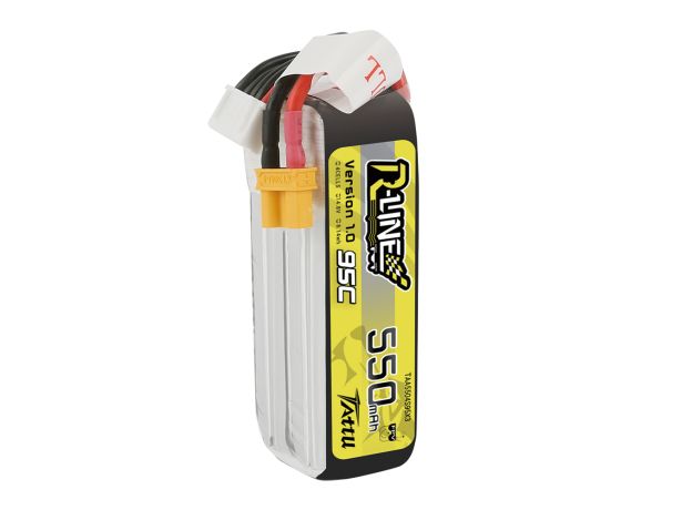Tattu 550mAh 4S 95C 14.8V LiPo Batarya | XT30 Konnektör | R-Line 1.0