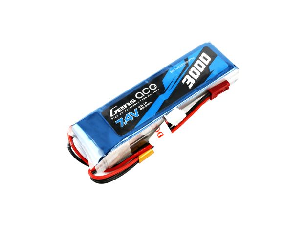 Gens ace 3000mAh 2S 7.4V LiPo Batarya | JST Konnektör | TX&RX