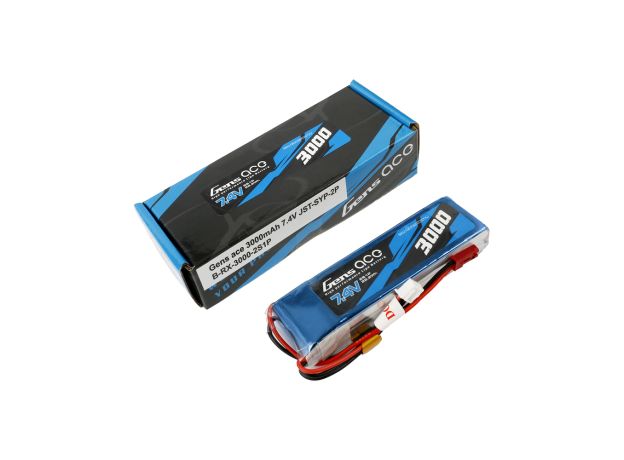 Gens ace 3000mAh 2S 7.4V LiPo Batarya | JST Konnektör | TX&RX