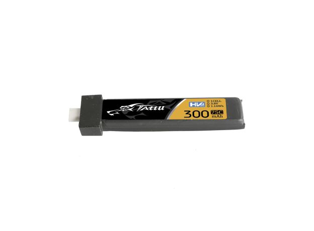 Tattu 300mAh 1S 75C 3.8V(HV) LiPo Batarya | BT 2.0 Konnektör | FPV Classic (5pcs)