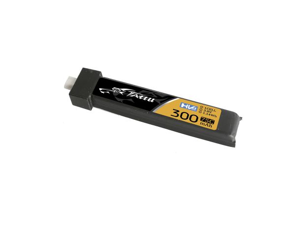 Tattu 300mAh 1S 75C 3.8V(HV) LiPo Batarya | BT 2.0 Konnektör | FPV Classic (5pcs)