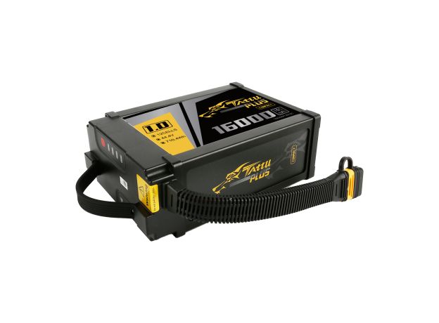 Tattu 16000mAh 12S 15C 44.4V Smart LiPo Batarya | AS150U Konnektör | Tattu Plus 1.0 (Compact Version)