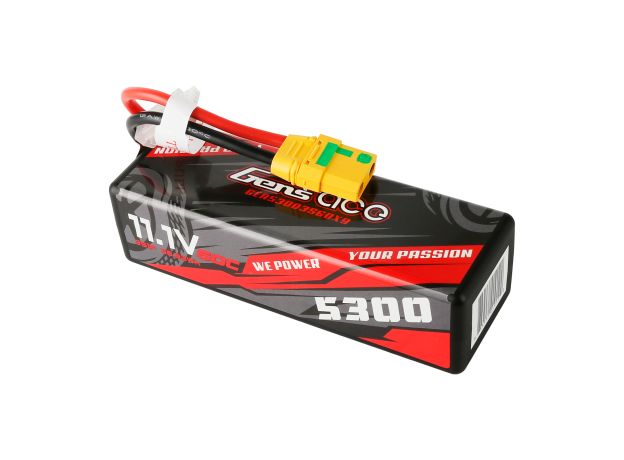Gens ace 5300mAh 3S 60C 11.1V LiPo Batarya | Sert Kasalı | XT90 Konnektör | Car Classic (Non-G-Tech)