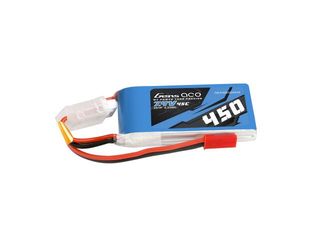 Gens ace 450mAh 2S 45C 7.4V LiPo Batarya | JST-SYP Konnektör | Air Classic (Non-G-Tech)