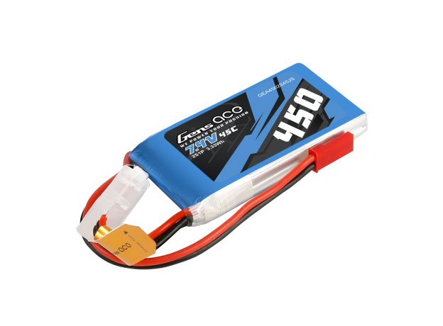 Gens ace 450mAh 2S 45C 7.4V LiPo Batarya | JST-SYP Konnektör | Air Classic (Non-G-Tech)