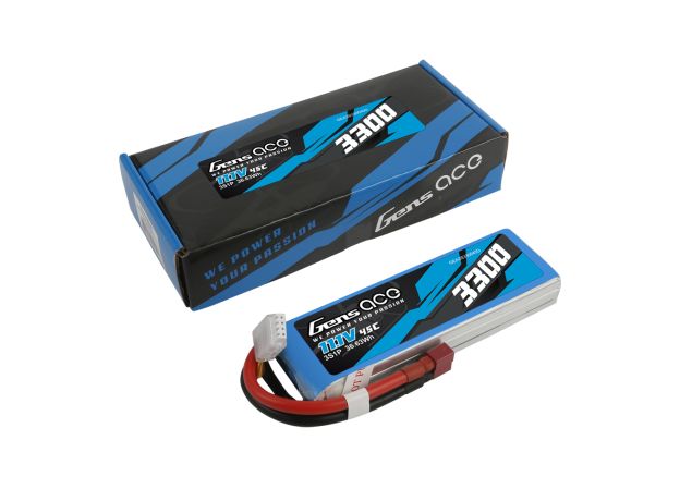 Gens ace 3300mAh 3S 45C 11.1V LiPo Batarya | Deans Konnektör | Air Classic (Non-G-Tech)