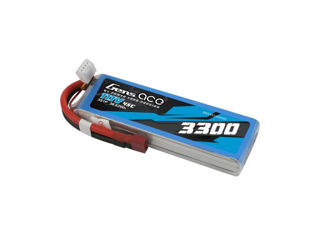 Gens ace 3300mAh 3S 45C 11.1V LiPo Batarya | Deans Konnektör | Air Classic (Non-G-Tech)