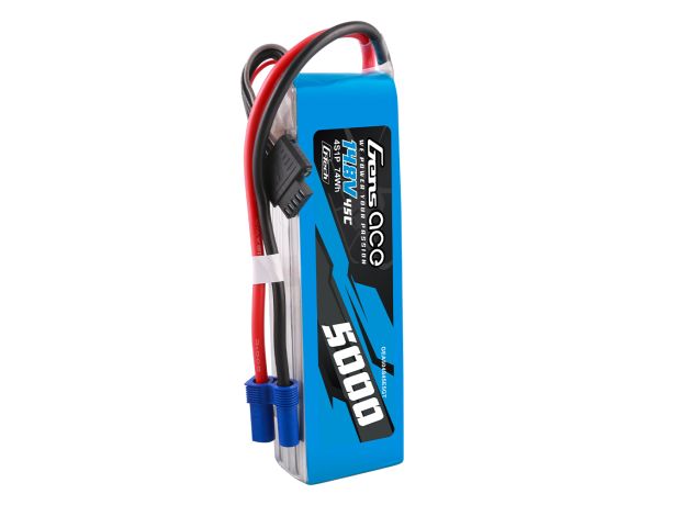 Gens ace 5000mAh 4S 45C 14.8V LiPo Batarya | EC5 Konnektör | Air Classic