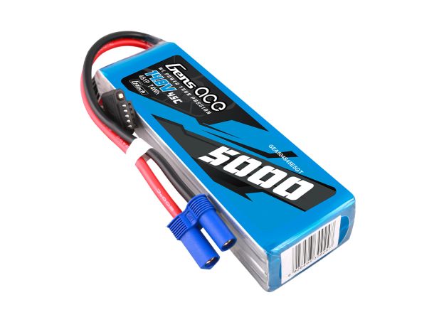 Gens ace 5000mAh 4S 45C 14.8V LiPo Batarya | EC5 Konnektör | Air Classic