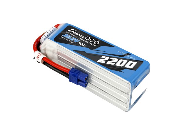 Gens ace 2200mAh 6S 45C 22.2V LiPo Batarya | EC3 Konnektör | Air Classic (Non-G-Tech)