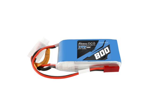 Gens ace 800mAh 2S 45C 7.4V LiPo Batarya | JST-SYP Konnektör | Air Classic (Non-G-Tech)