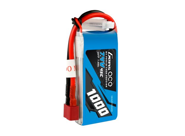 Gens ace 1000mAh 2S 45C 7.4V LiPo Batarya | Deans Konnektör | Air Classic (Non-G-Tech)