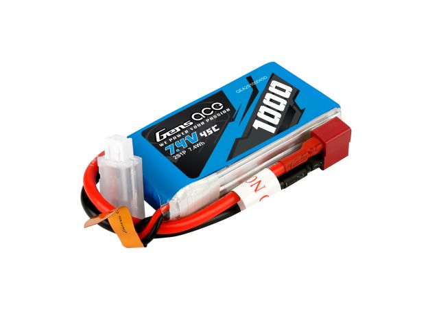 Gens ace 1000mAh 2S 45C 7.4V LiPo Batarya | Deans Konnektör | Air Classic (Non-G-Tech)