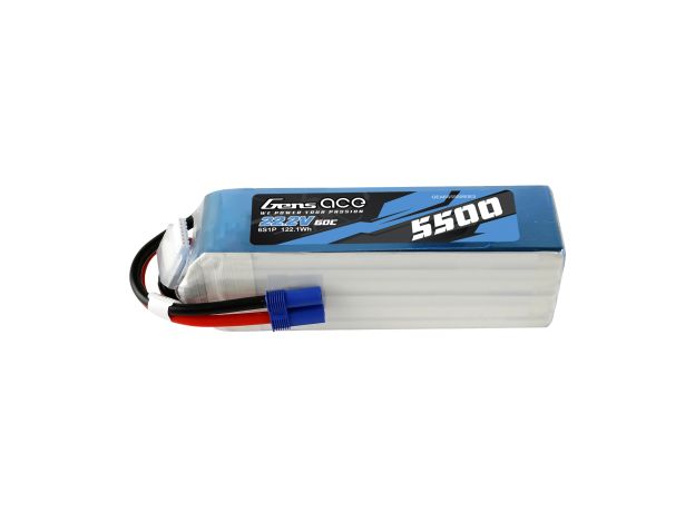 Gens ace 5500mAh 6S 60C 22.2V LiPo Batarya | EC5 Konnektör | Air Classic (Non-G-Tech)