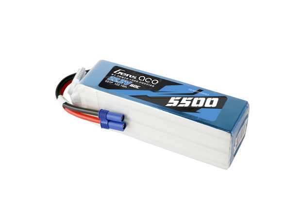 Gens ace 5500mAh 6S 60C 22.2V LiPo Batarya | EC5 Konnektör | Air Classic (Non-G-Tech)