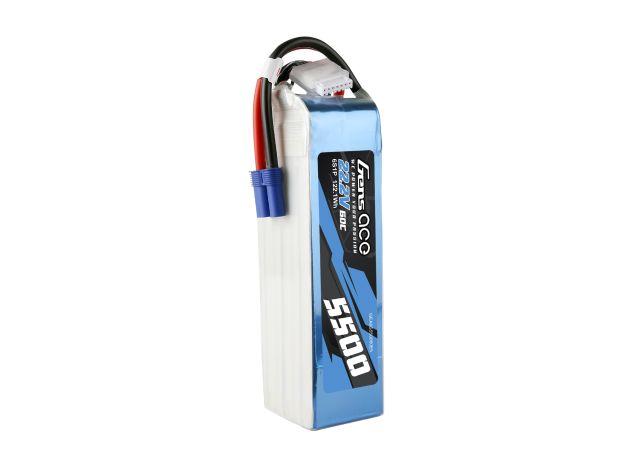 Gens ace 5500mAh 6S 60C 22.2V LiPo Batarya | EC5 Konnektör | Air Classic (Non-G-Tech)