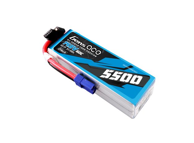 Gens ace 5500mAh 4S 60C 14.8V LiPo Batarya | EC5 Konnektör | Air Classic