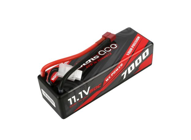Gens ace 7000mAh 3S 60C 11.1V LiPo Batarya | Sert Kasalı | Deans Konnektör | Car Classic (Non-G-Tech)